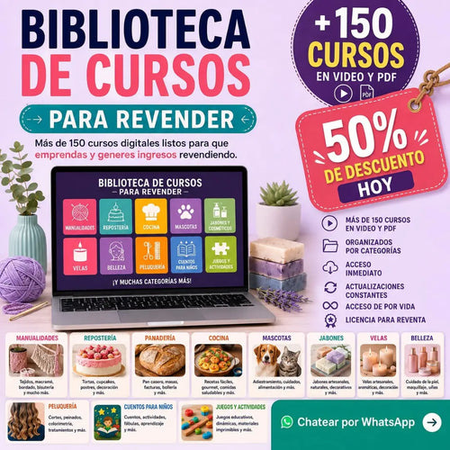 +150 cursos revendedores