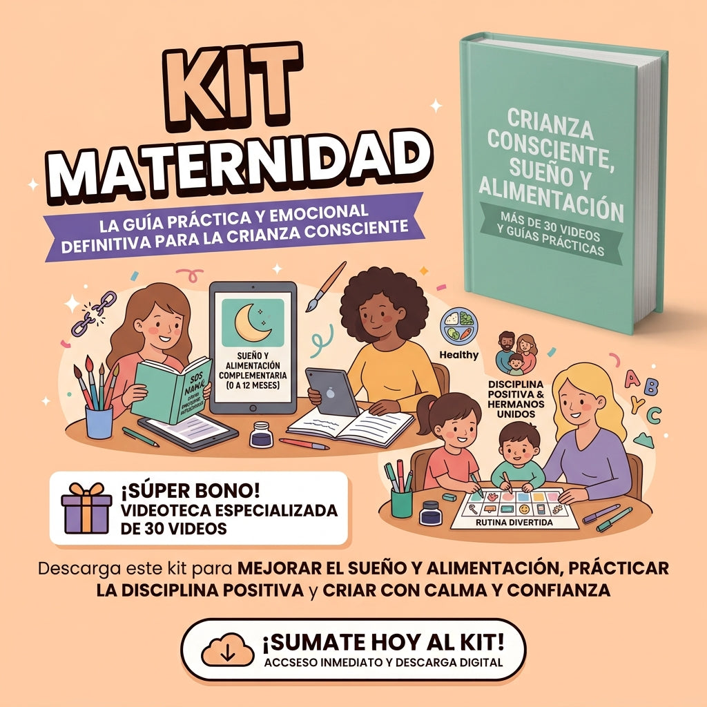 Kit 9 en 1  ¡ALERTA MAMÁ! Crianza Sin Caos + REGALO