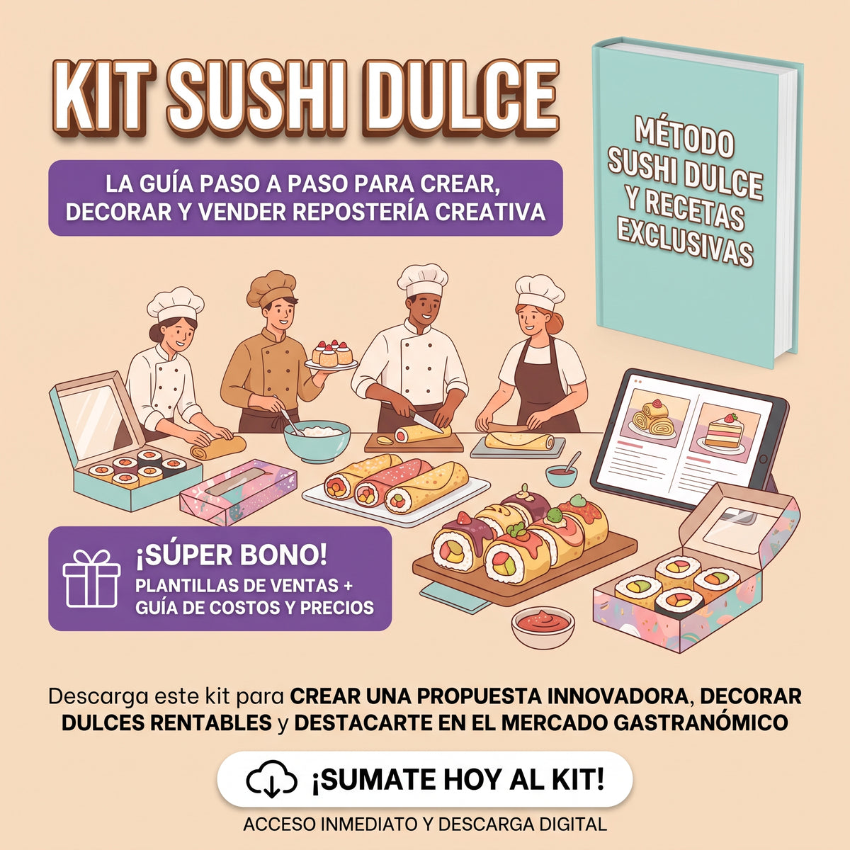 Kit Sushi Dulce para Emprender